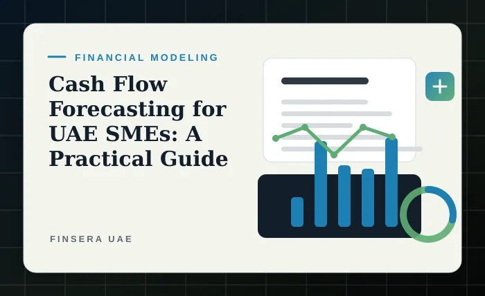 UAE financial modeling feature image for Cash Flow Forecasting for UAE SMEs: A Practical Guide by Finsera UAE