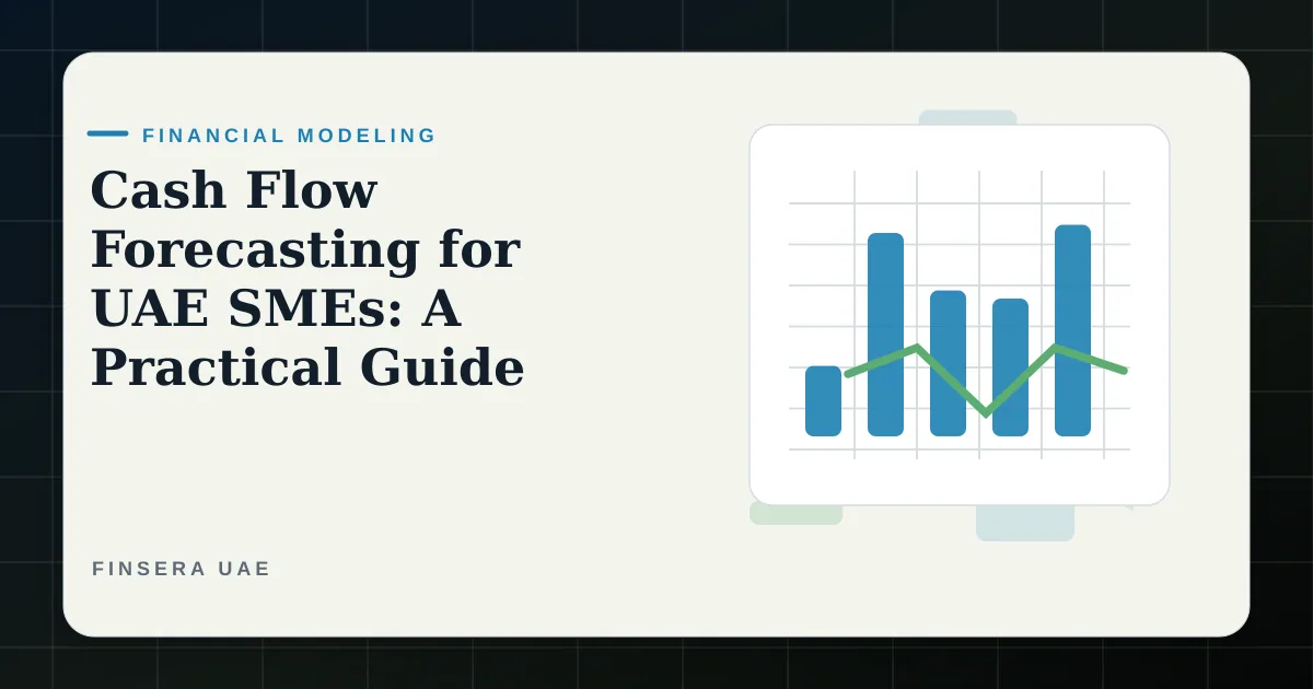 UAE financial modeling feature image for Cash Flow Forecasting for UAE SMEs: A Practical Guide by Finsera UAE