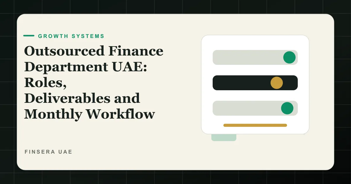 UAE finance team reviewing monthly close responsibilities
