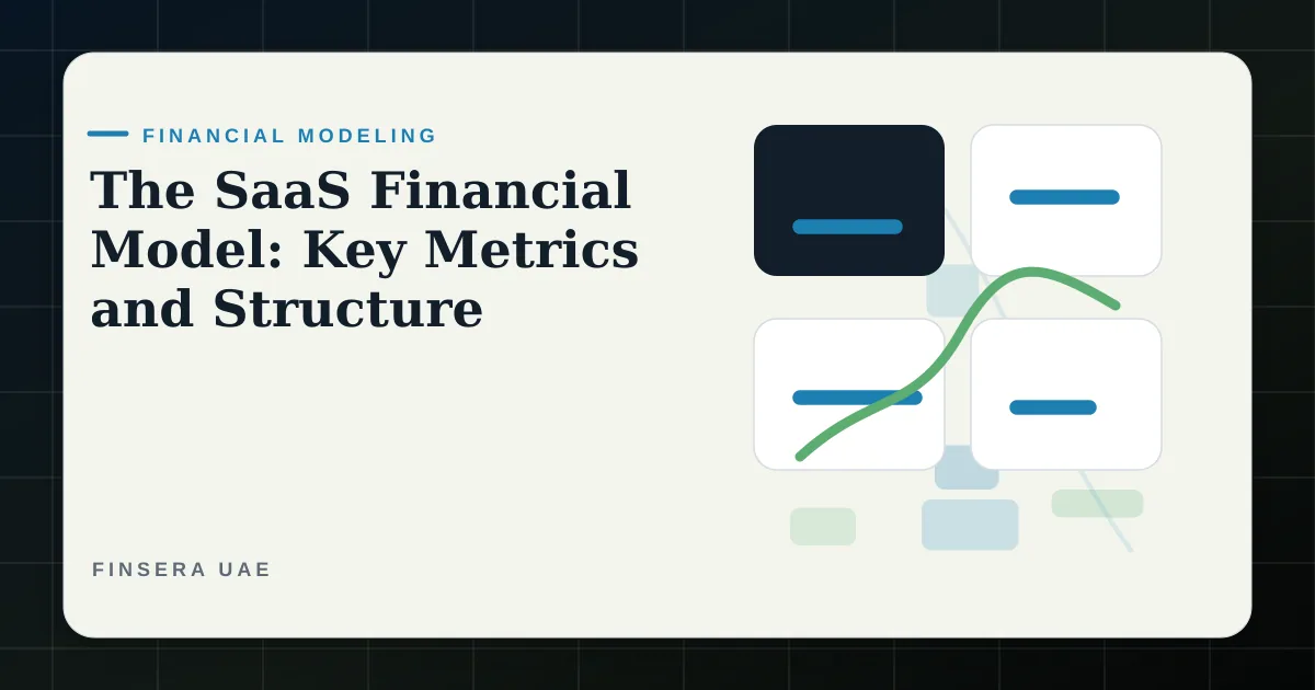 UAE financial modeling feature image for The SaaS Financial Model: Key Metrics and Structure by Finsera UAE